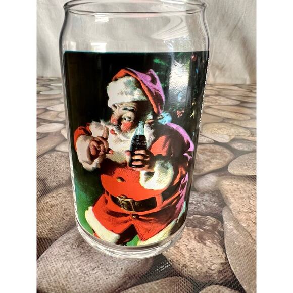 (4) HOLIDAY SANTA COCA COLA GLASSES - Picture 10 of 11